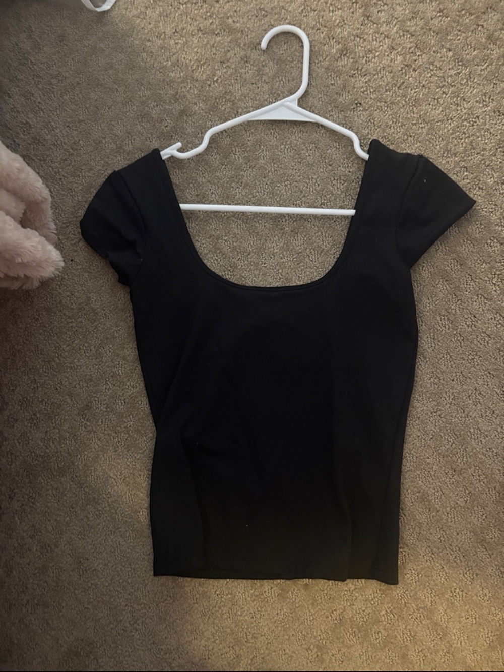 Cotton On Black Scoop Neck Short Sleeve Top